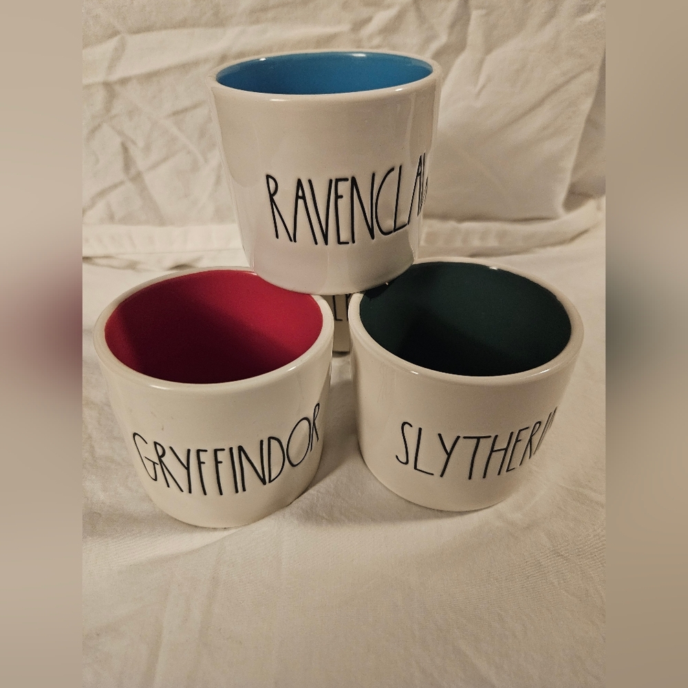 Rae Dunn Set Of 4 Hogwarts House Ramekins
